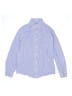 Hickey Freeman 100% Cotton Checkered-gingham Blue Long Sleeve Button-Down Shirt Size 12 - photo 1