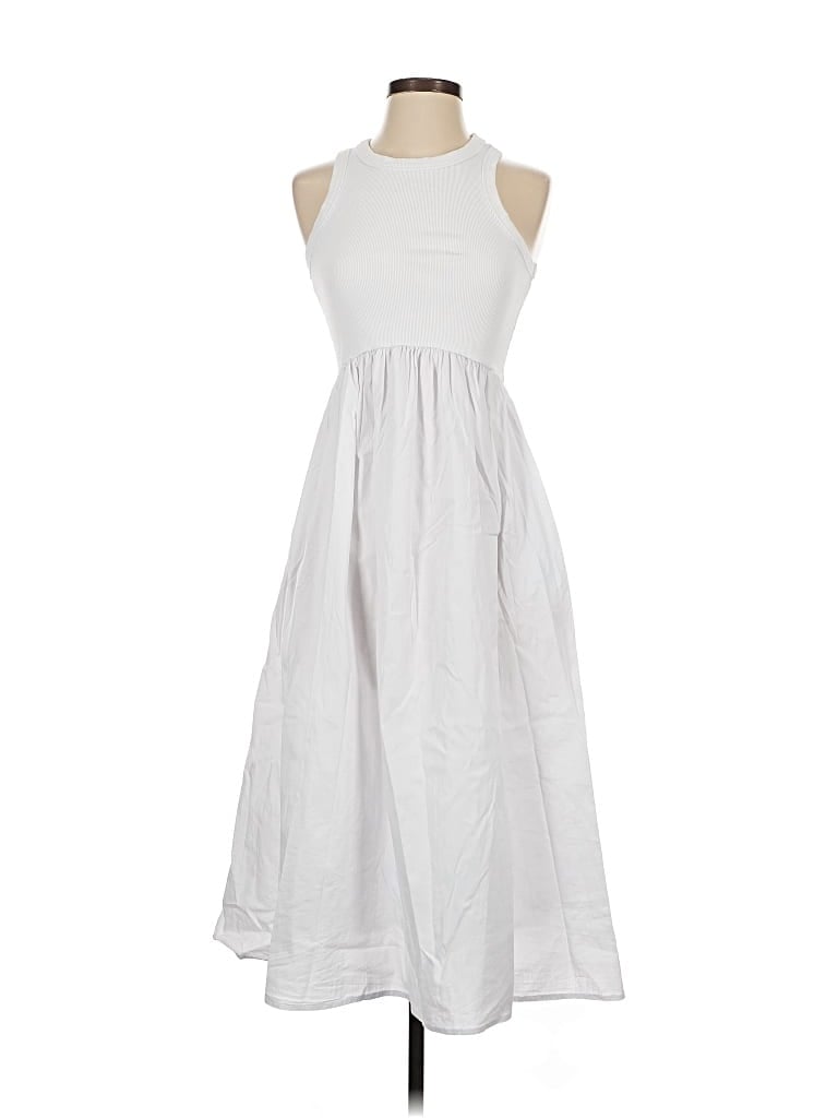 Pre-owned Addison Bay Casual Dress In White