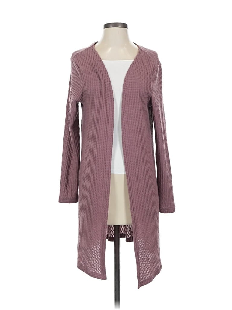 Pre-owned Unbranded Cardigan Sweater In Burgundy