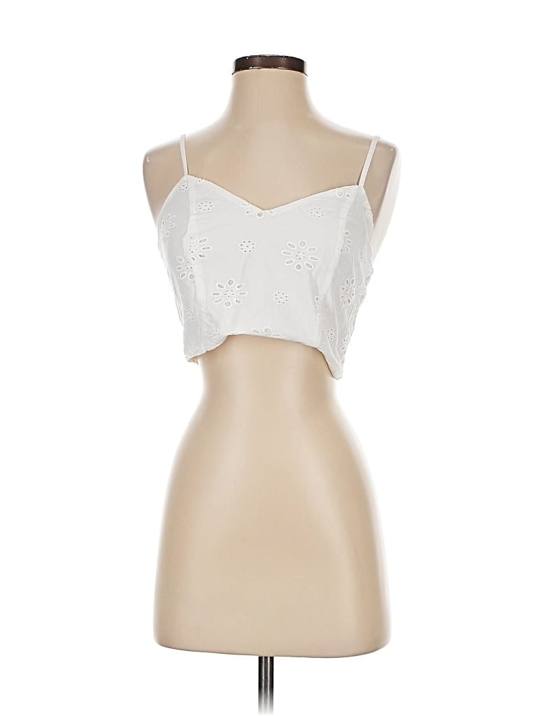 Pre-owned Universal Thread Tank Top White Strapless Neckline Tops