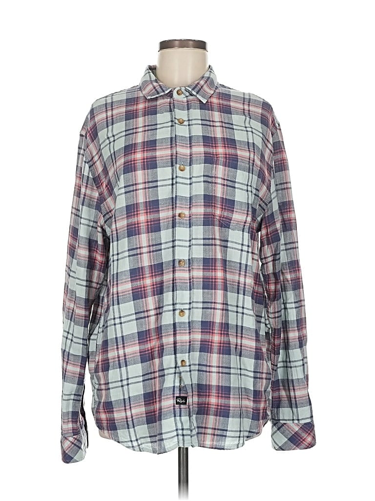 Pre-owned Rails Long Sleeve Button Down Shirt In Blue