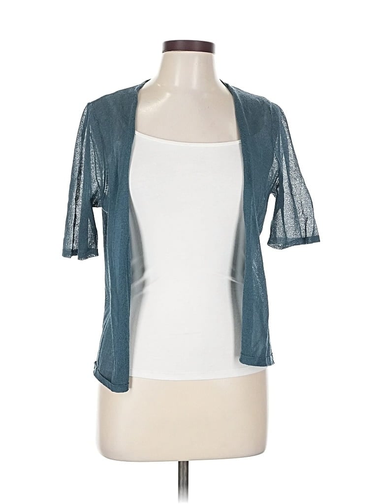 Pre-owned Jones New York Collection Cardigan Sweater In Blue