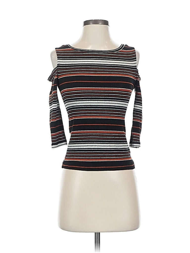 WE THE FREE Pre-owned 3/4 Sleeve T-shirt In Black