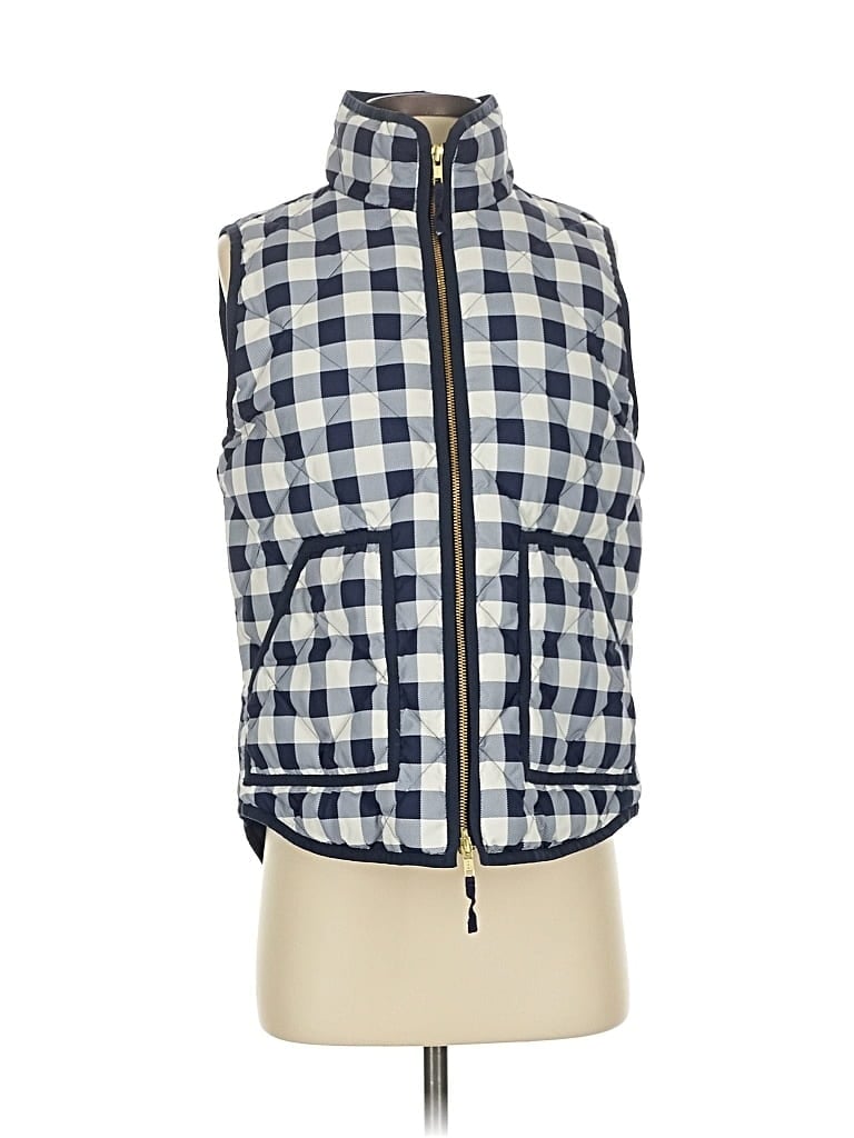 Pre-owned J.crew Factory Store Vest In Blue