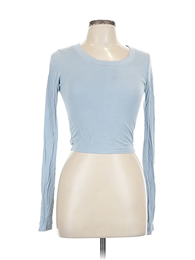 DOUBLE ZERO Pre-owned Long Sleeve T-shirt In Blue