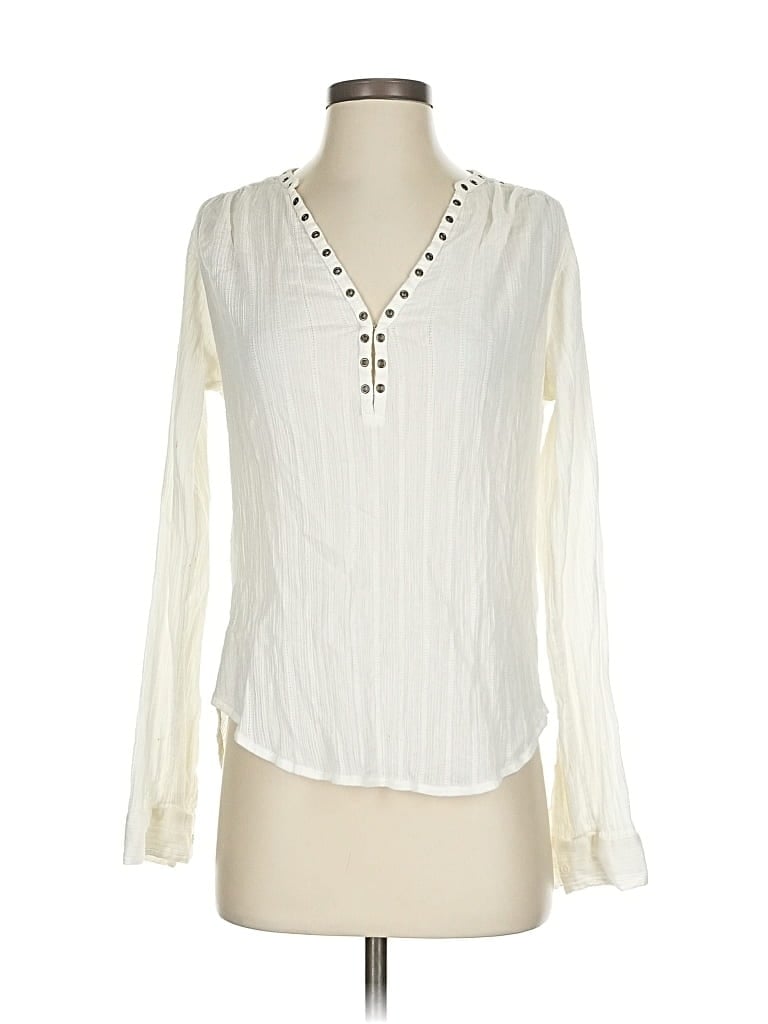 PAIGE Pre-owned Long Sleeve Blouse In White