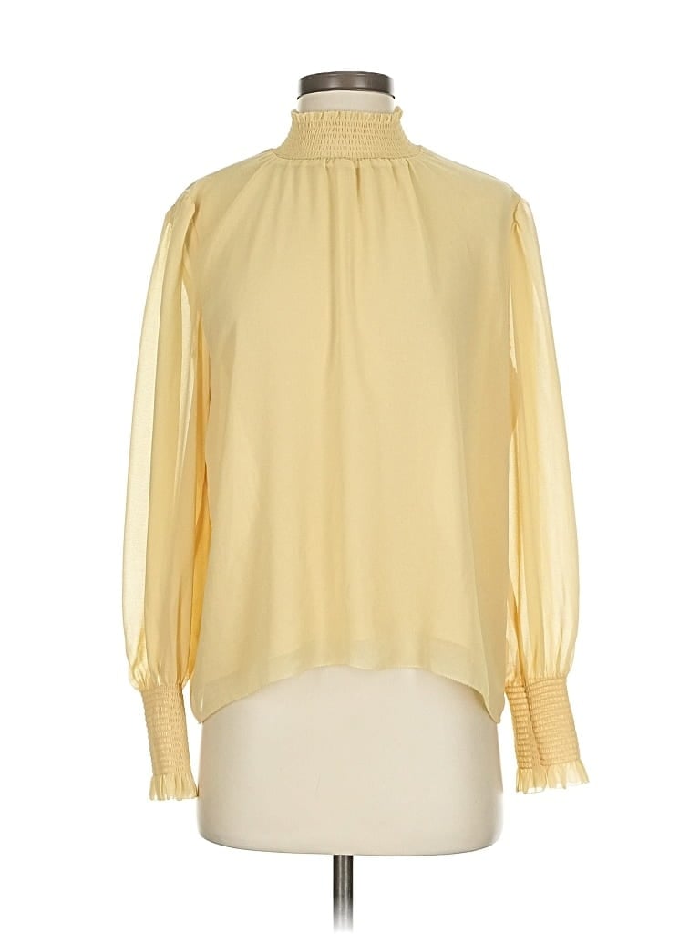 Pre-owned Wilfred Long Sleeve Blouse In Yellow