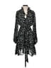 Wishlist 100% Polyester Polka Dots Black Casual Dress Size S - photo 1