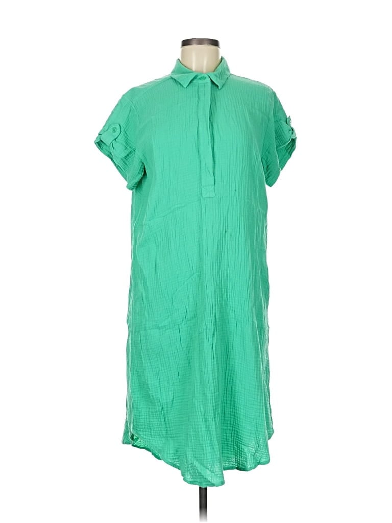 Pre-owned Chico's Casual Dress In Green