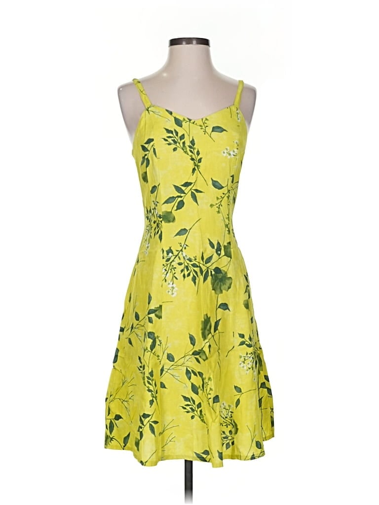 Pre-owned Assorted Brands Cocktail Dress In Yellow