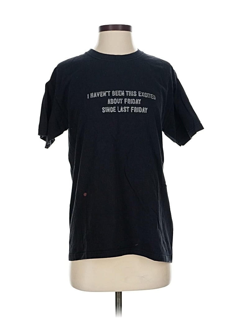 Pre-owned Nasty Gal Inc. Short Sleeve T-shirt In Black