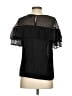 J.Crew 100% Polyester Black Short Sleeve Blouse Size 4 - photo 2