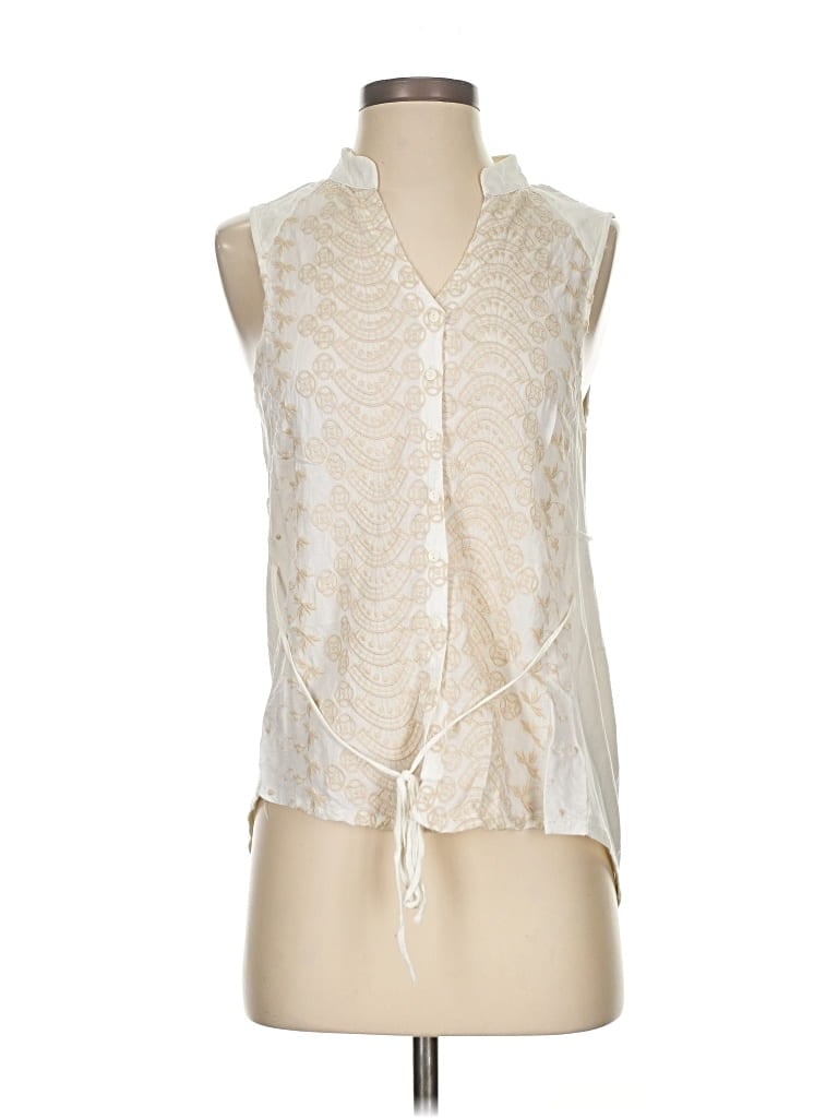 Click to view more detailed imagery on our partner's website Pre-owned Tiny Sleeveless Blouse In White