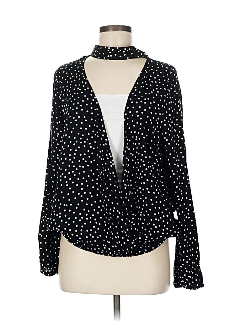 Pre-owned Torrid Long Sleeve Blouse In Black