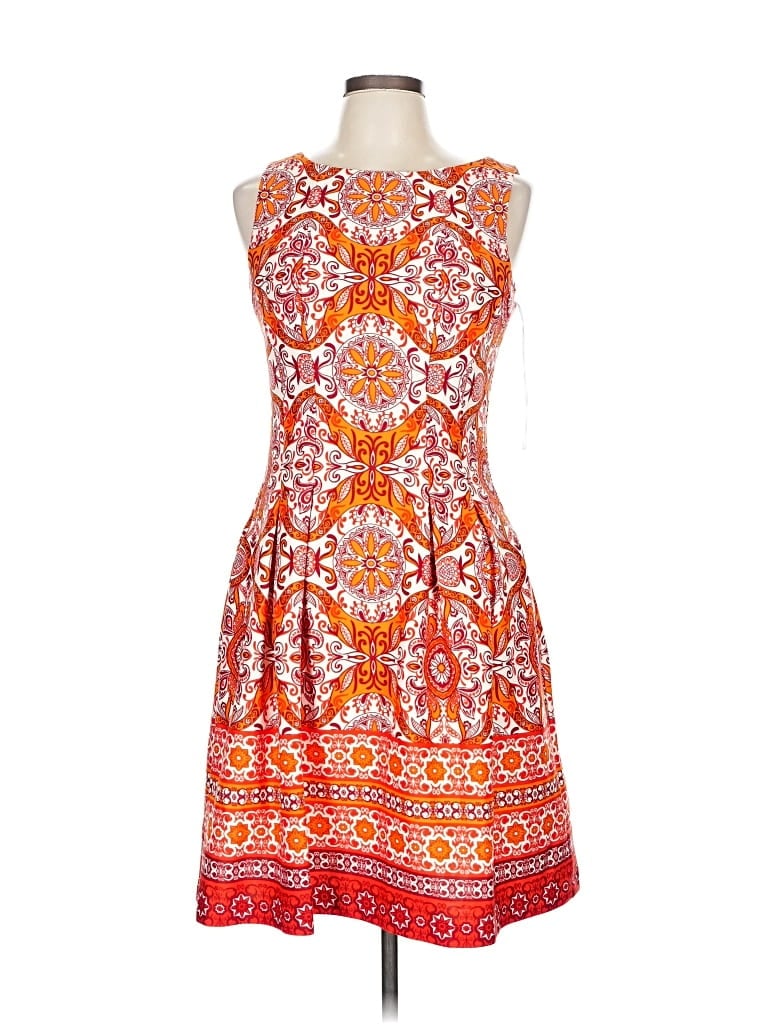 Pre-owned Gabby Skye Cocktail Dress In Orange