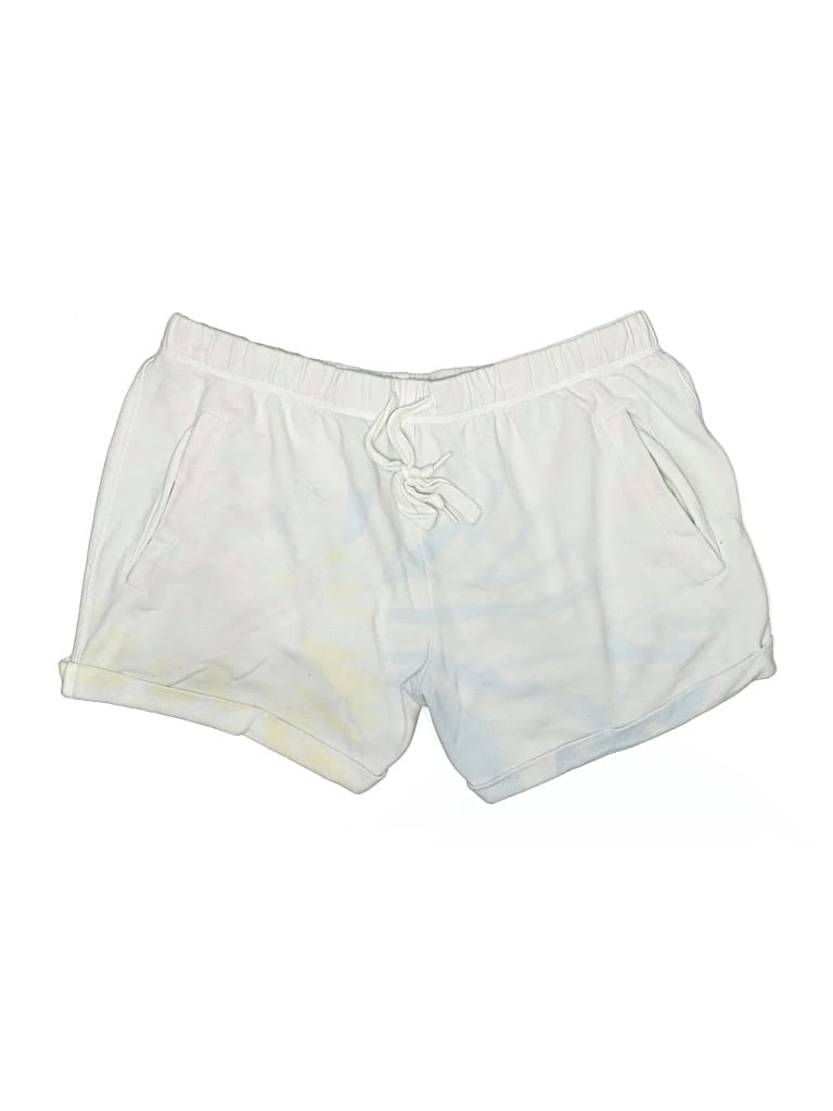 Pre-owned Victoria's Secret Pink Athletic Shorts In White