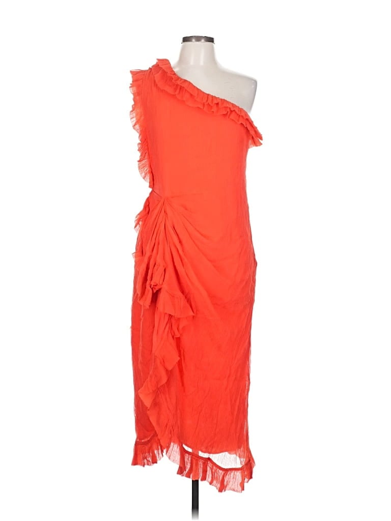 Pre-owned J.crew Collection Cocktail Dress In Orange