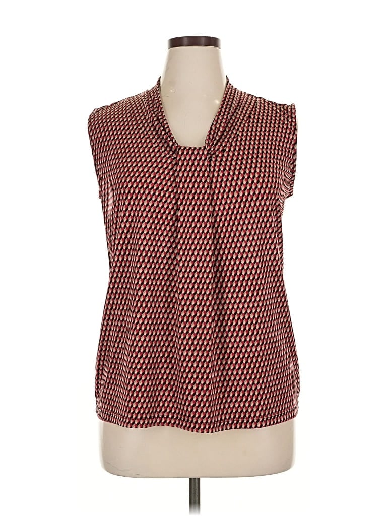 Pre-owned Dana Buchman Sleeveless T-shirt In Red