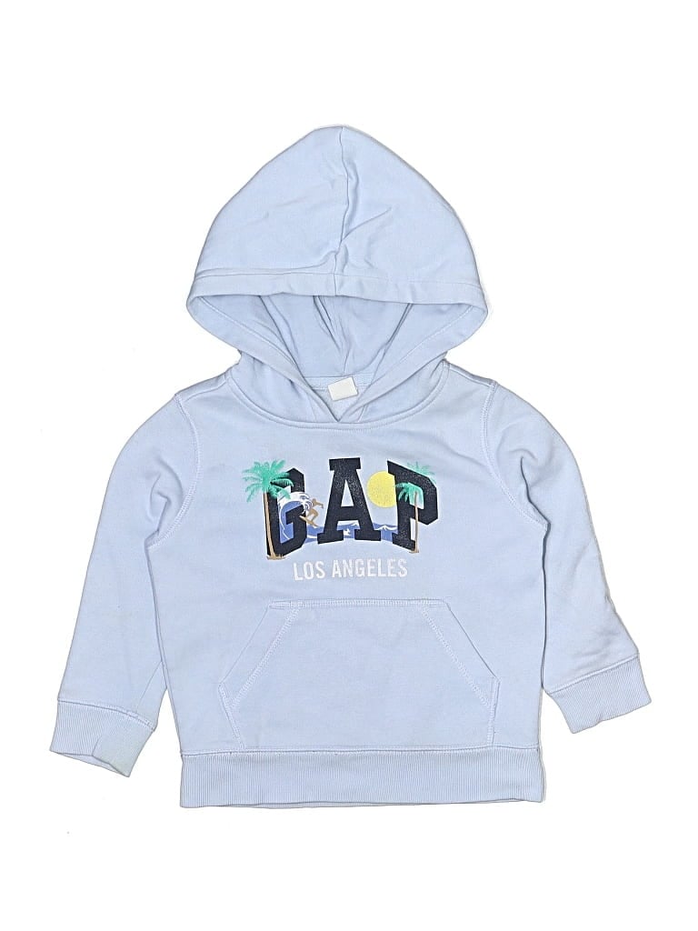 Pre-owned Baby Gap Kids' Pullover Hoodie In Blue