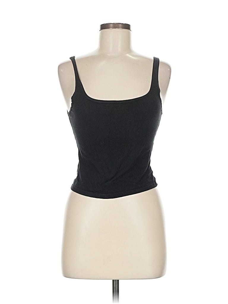 Pre-owned Brandy Melville Tank Top Black Strapless Neckline Tops