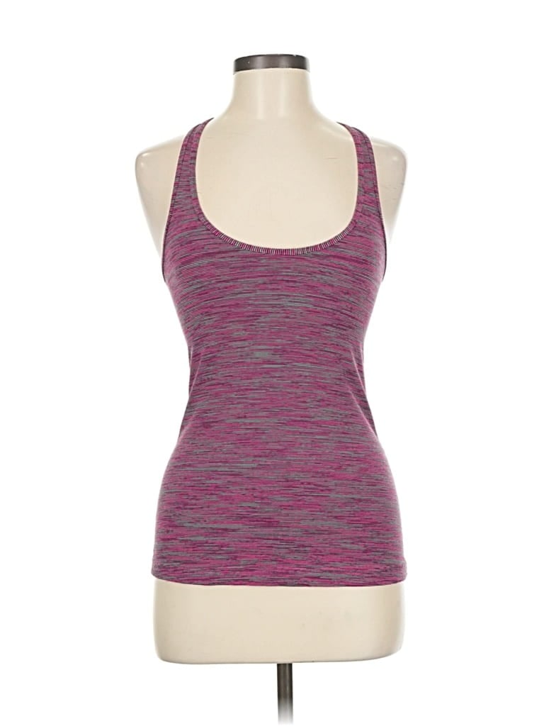 Pre-owned Lululemon Athletica Tank Top Pink Halter Neckline Tops