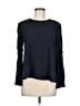 Topshop Black Long Sleeve Blouse Size 8 - photo 1
