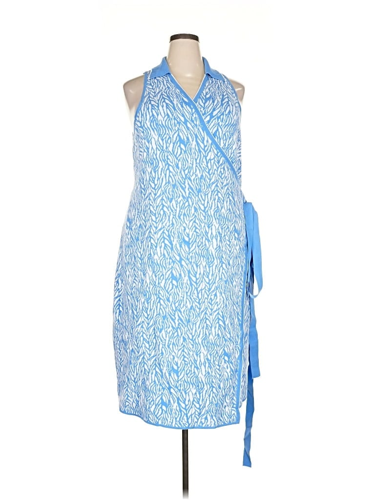Pre-owned Diane Von Furstenburg For Target Casual Dress In Blue
