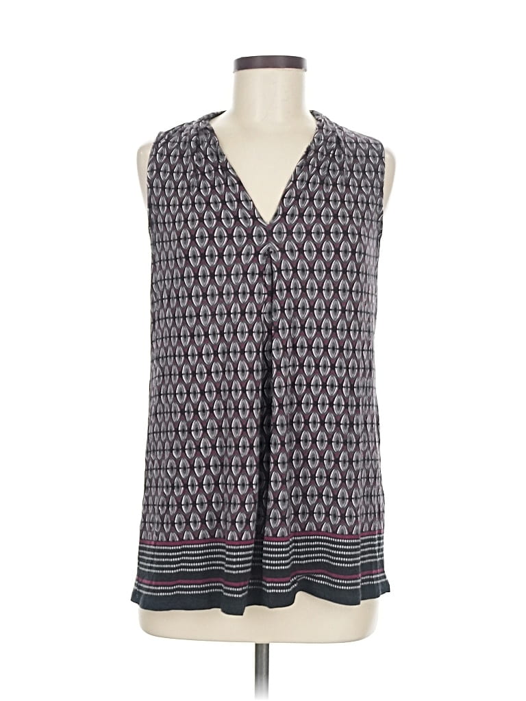 Pre-owned Max Studio Sleeveless Blouse In Gray