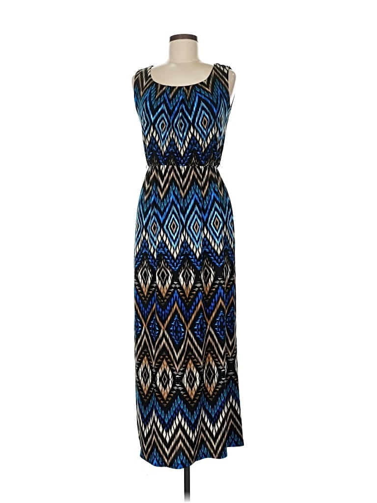 Pre-owned En Focus Studio Casual Dress In Blue