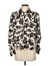 SECULAR 100% Cotton Floral Ivory Long Sleeve Blouse Size XS - photo 1