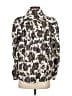 SECULAR 100% Cotton Floral Ivory Long Sleeve Blouse Size XS - photo 2