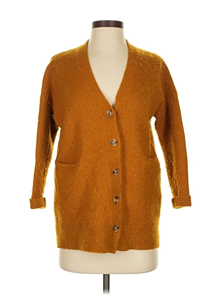 Pre-owned Madewell Cardigan Sweater In Brown