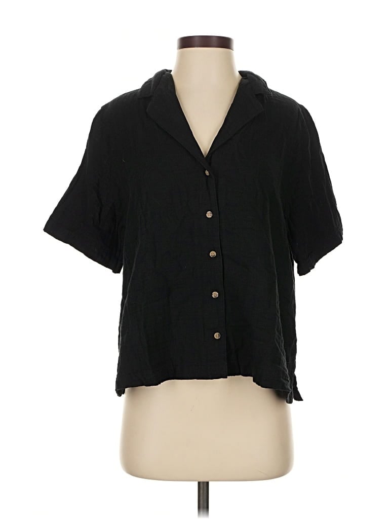 OLD NAVY Pre-owned Short Sleeve Blouse In Black