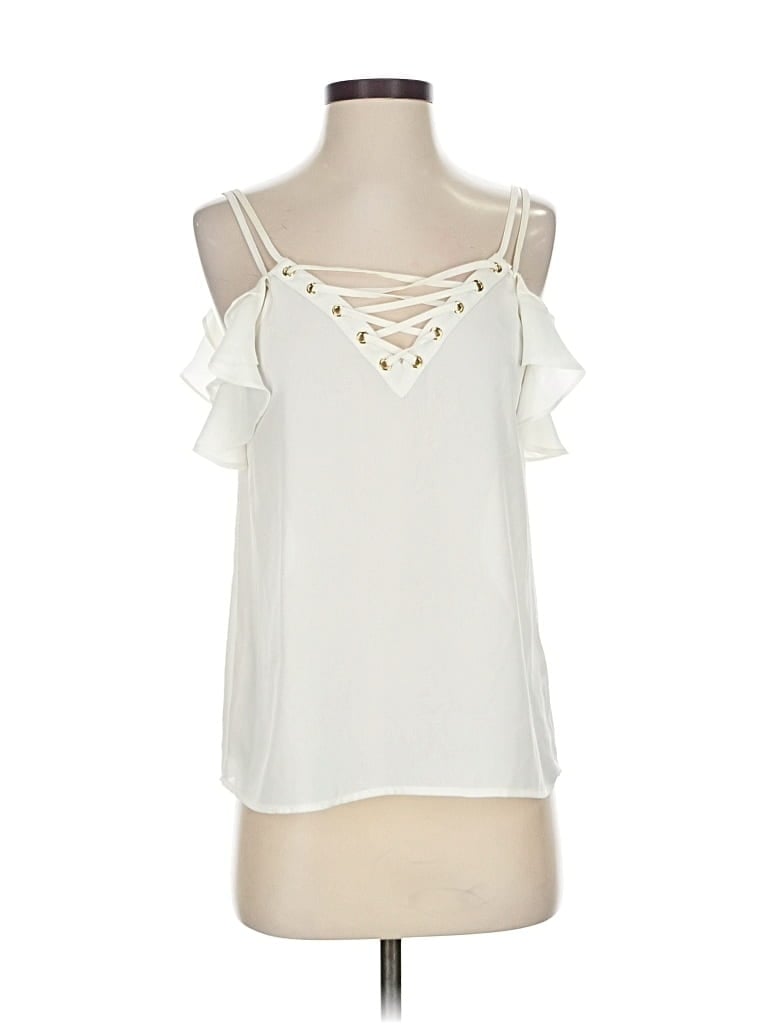 EXPRESS Pre-owned Sleeveless Blouse In White
