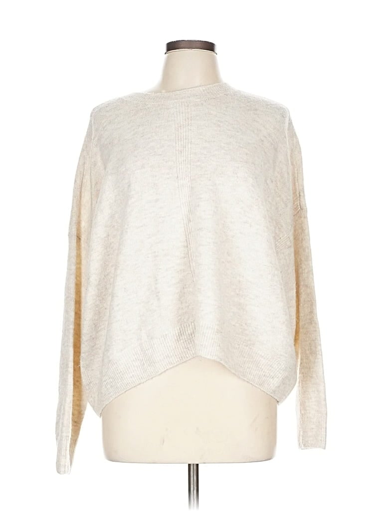 Pre-owned Vince Camuto Pullover Sweater In White
