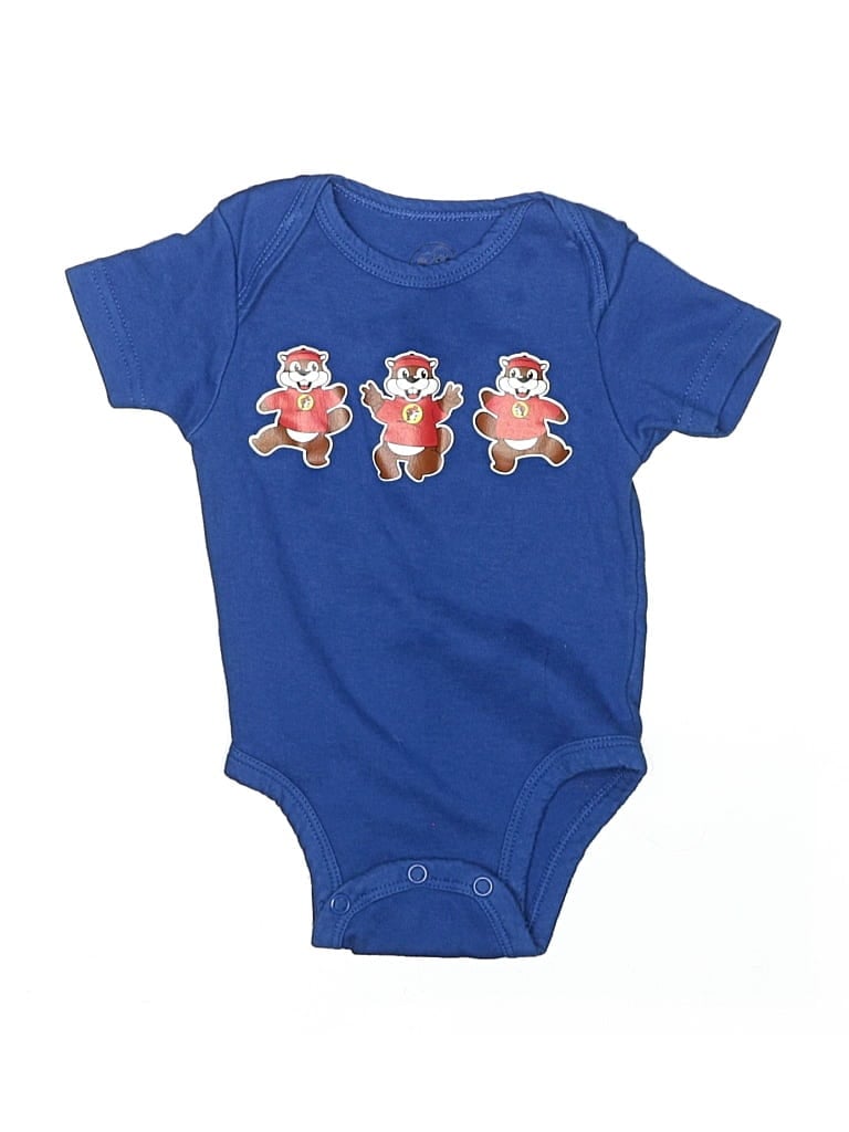 Pre-owned Buc-ees Babies' Short Sleeve Onesie In Blue