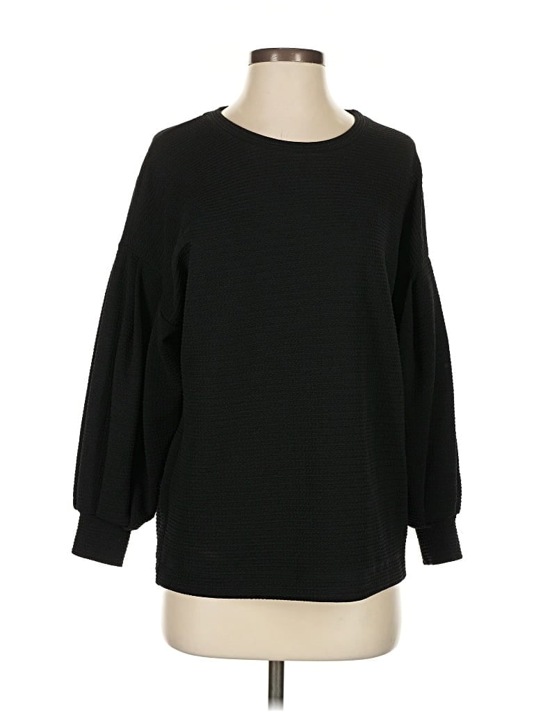 Pre-owned Bobeau Pullover Sweater In Black