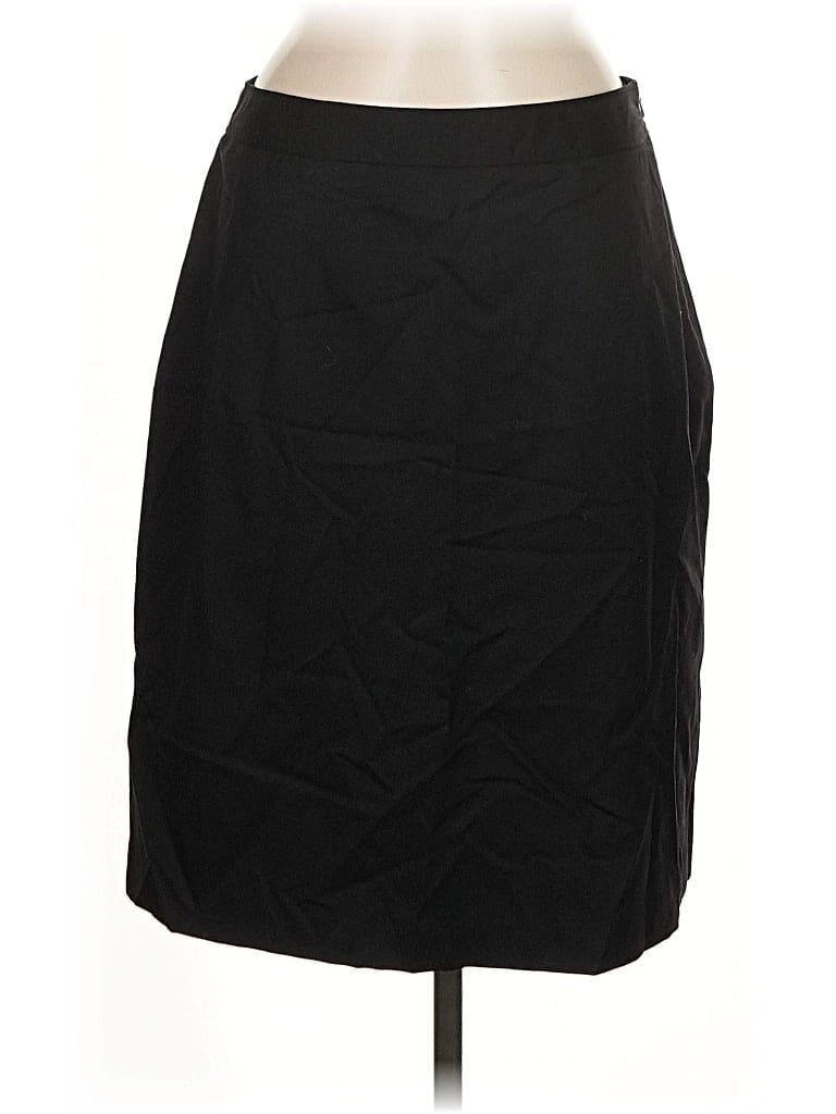 Pre-owned Brooks Brothers 346 Wool Skirt In Black