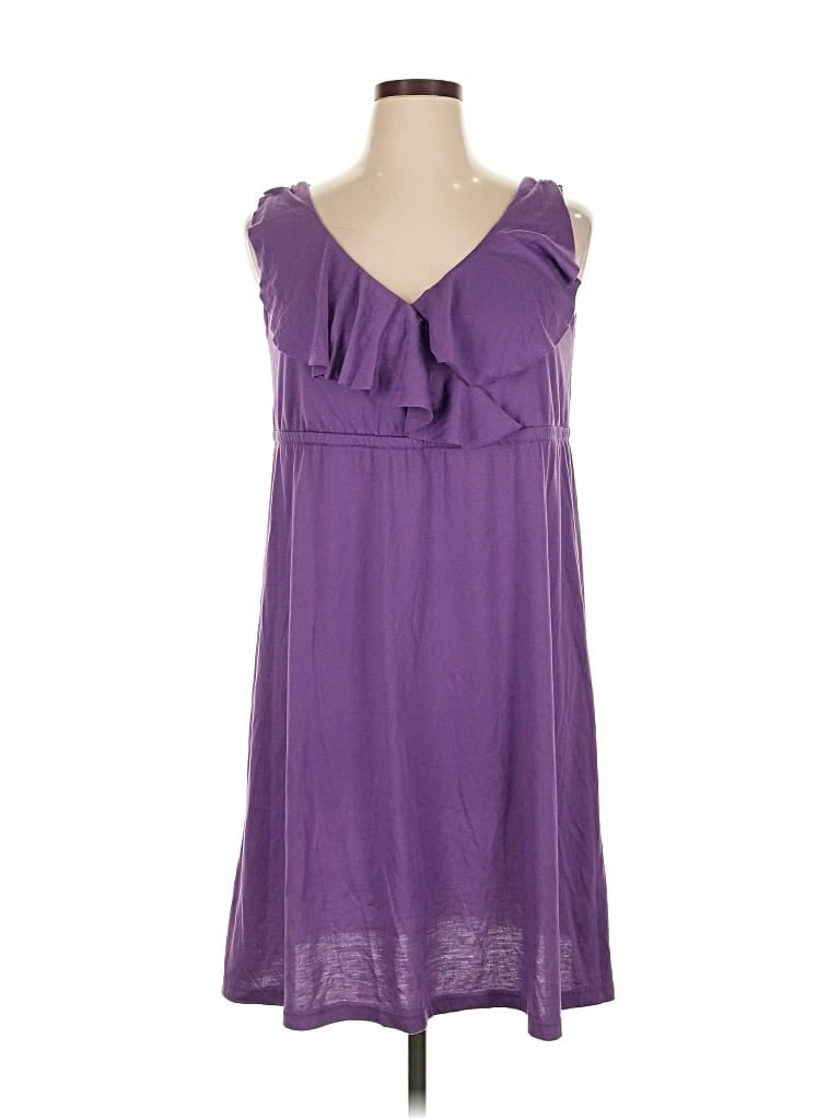Pre-owned Fashion Bug Casual Dress In Purple
