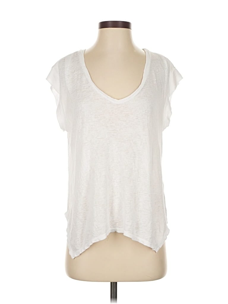 Pre-owned Velvet By Graham & Spencer Cardigan Sweater In White