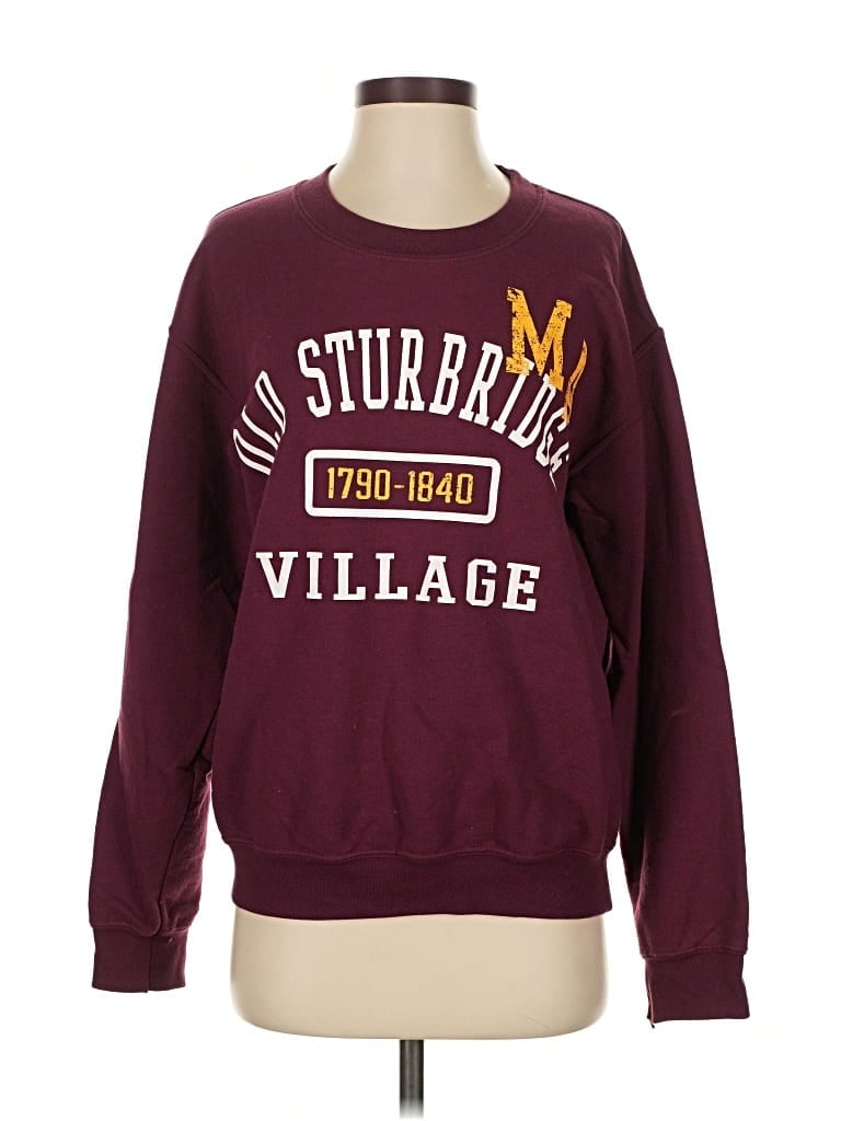 Pre-owned Assorted Brands Sweatshirt In Burgundy