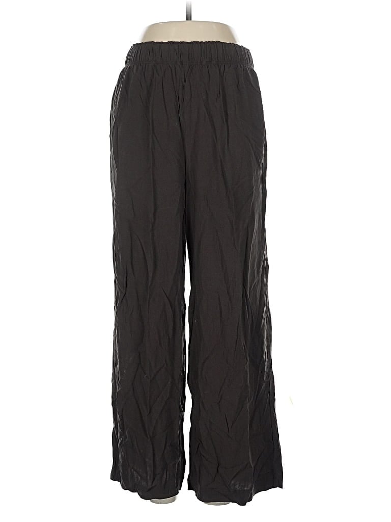 Pre-owned H&m Casual Pants In Black