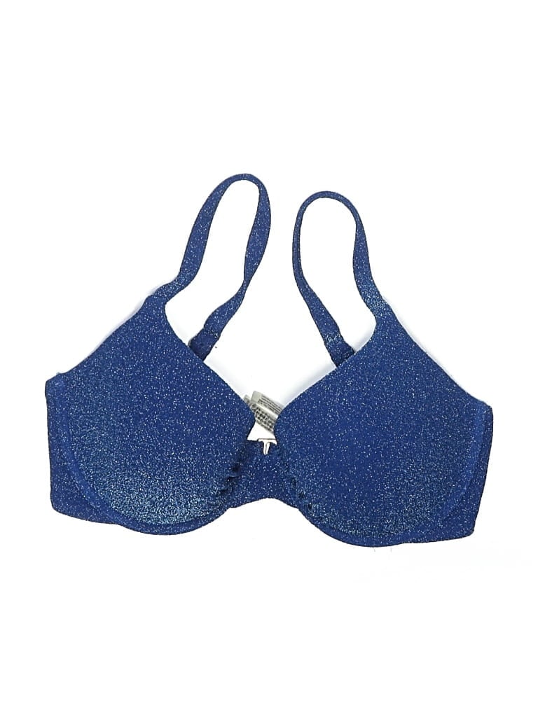 Pre-owned Victoria's Secret Swimsuit Top Blue Swimwear