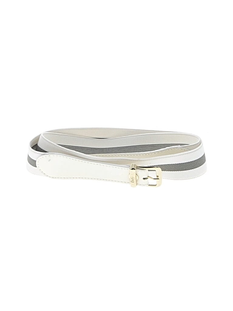 Pre-owned D&g Dolce & Gabbana Belt In White