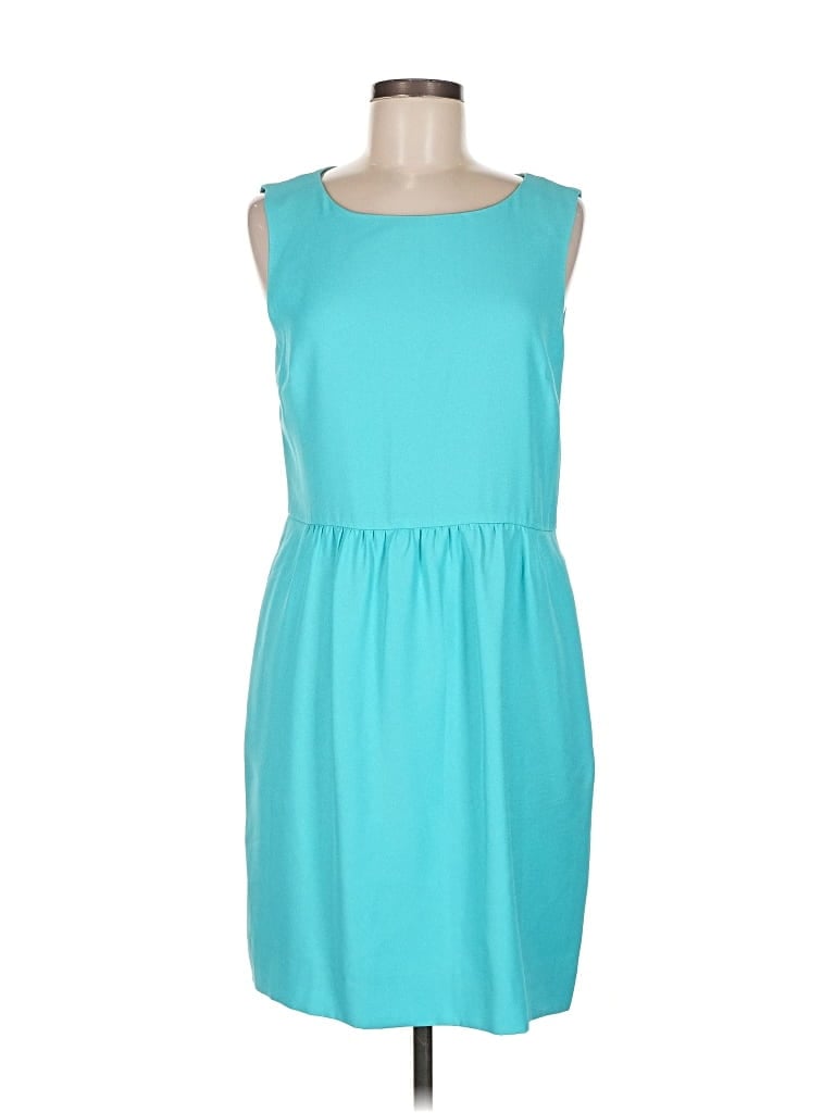 Pre-owned J.crew Factory Store Casual Dress In Blue
