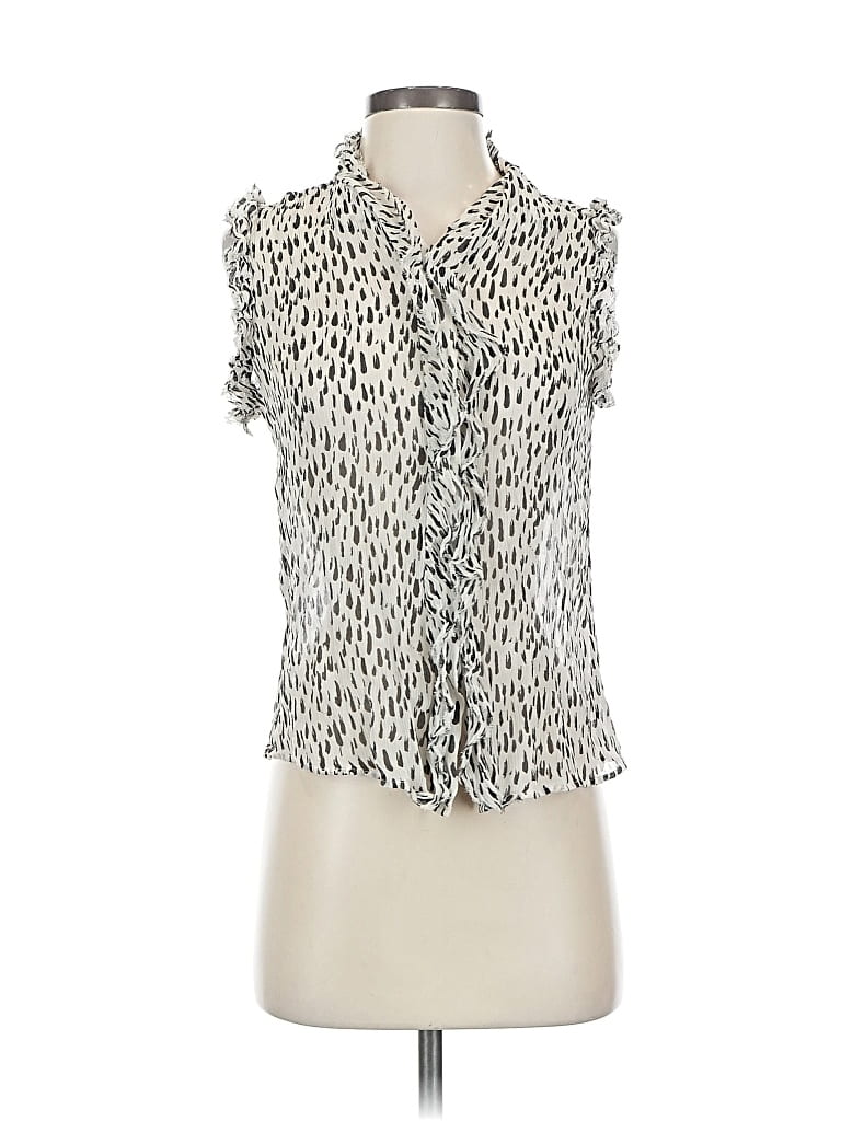 7 FOR ALL MANKIND Pre-owned Sleeveless Blouse In White