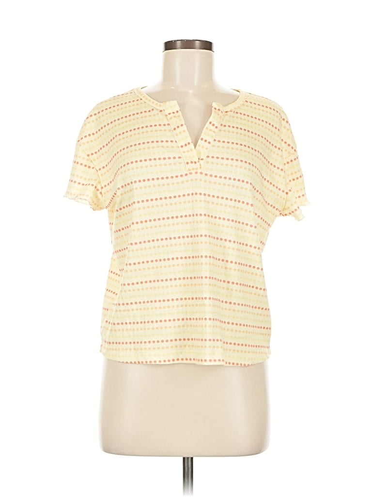 SERRA Pre-owned Short Sleeve Polo Shirt In Yellow