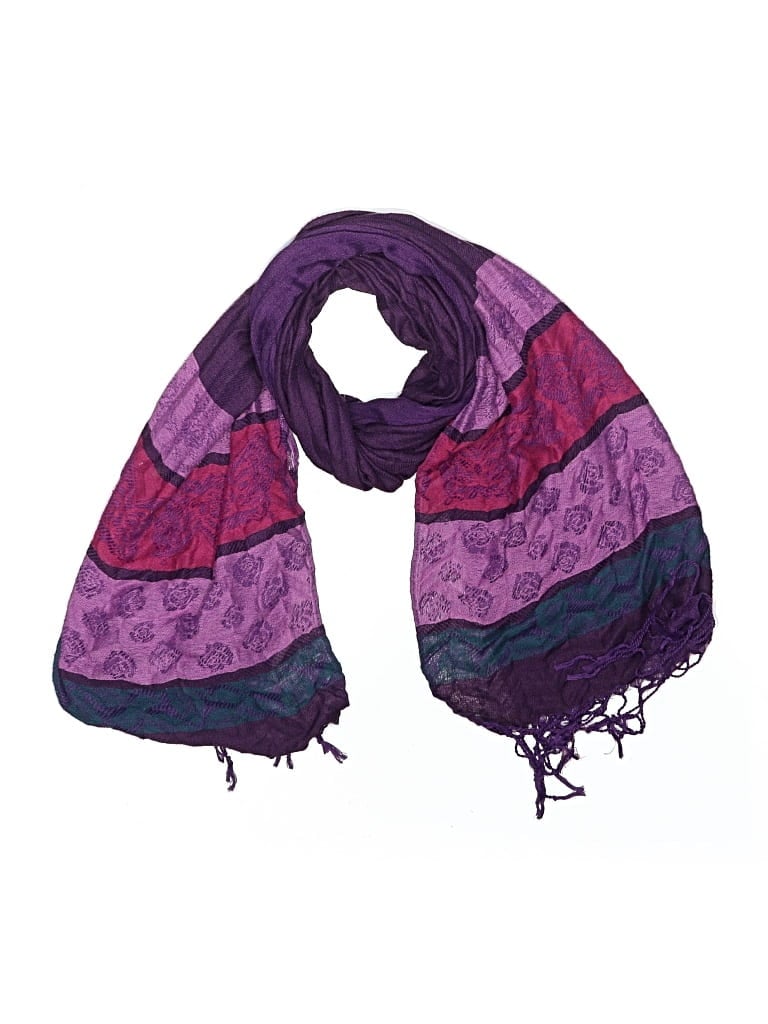 Pre-owned Unbranded Scarf In Purple