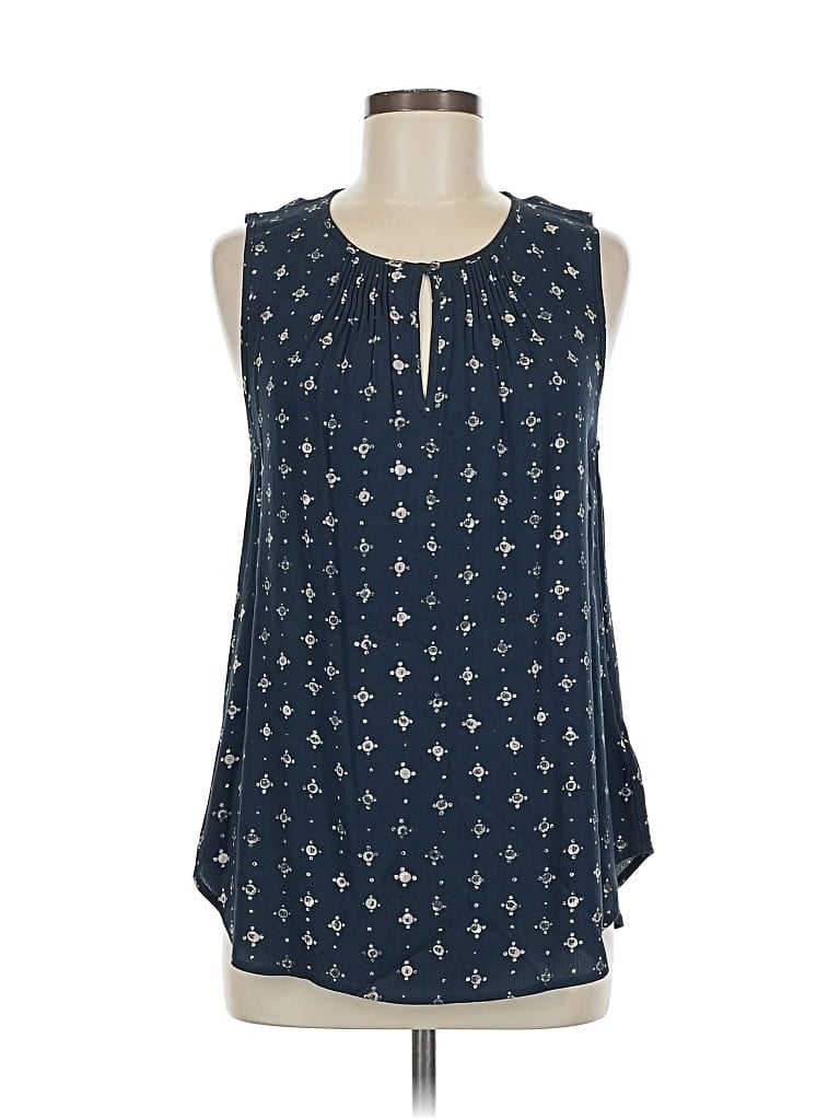 Pre-owned Madewell Sleeveless Blouse In Blue