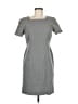 Talbots 100% Wool Chevron-herringbone Gray Casual Dress Size 6 - photo 1
